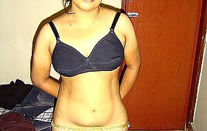 Indian Solo Girl Neha Stands Totally Clothed, Hairy, Indian, Skirt, Tiny-Tits
